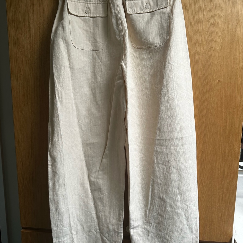 *NWT* Apiece Apart Manu drawstring pant in cream, size L - Picture 12 of 14